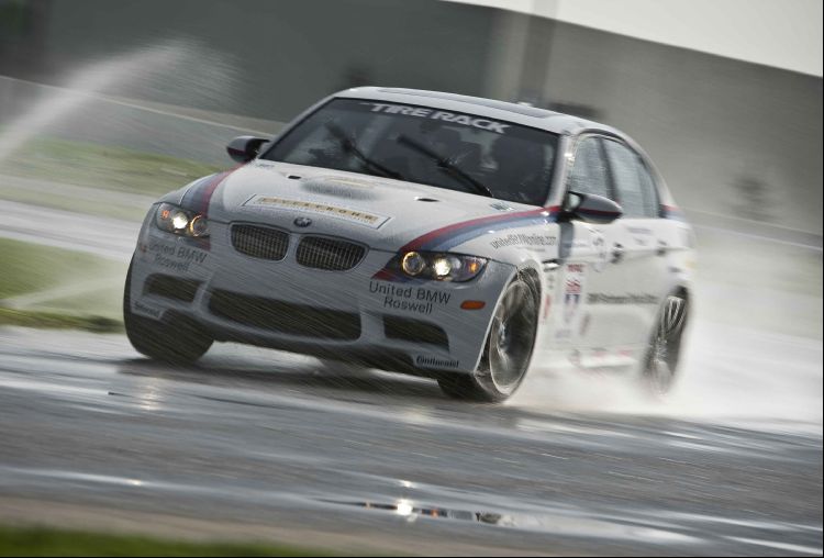 BMW M-Series track car on circuit